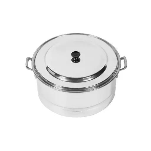 [PAL-010] ARROCERA CON TAPA 10 LTS / 32 X 13 CM ALUMINIO TRIPLE FUERTE