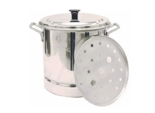 VAPORERA CON TAPA 30 LTS / 37 X 34 CM ALUMINIO TRIPLE FUERTE 